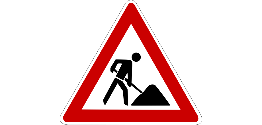 Baustellen-Schild