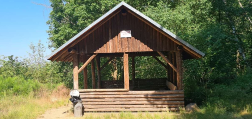 Die Hütte im Wald