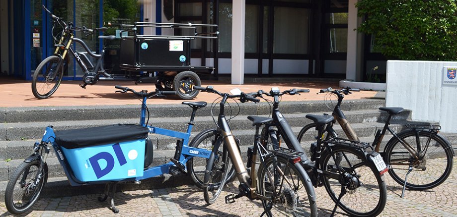 Die Fahrradflotte der Stadt Dieburg