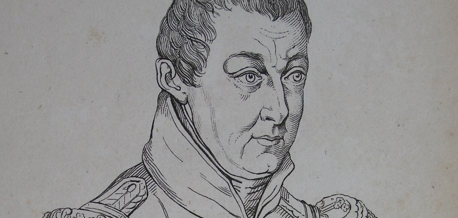 Ein Portrait von Großherzog Ludwig