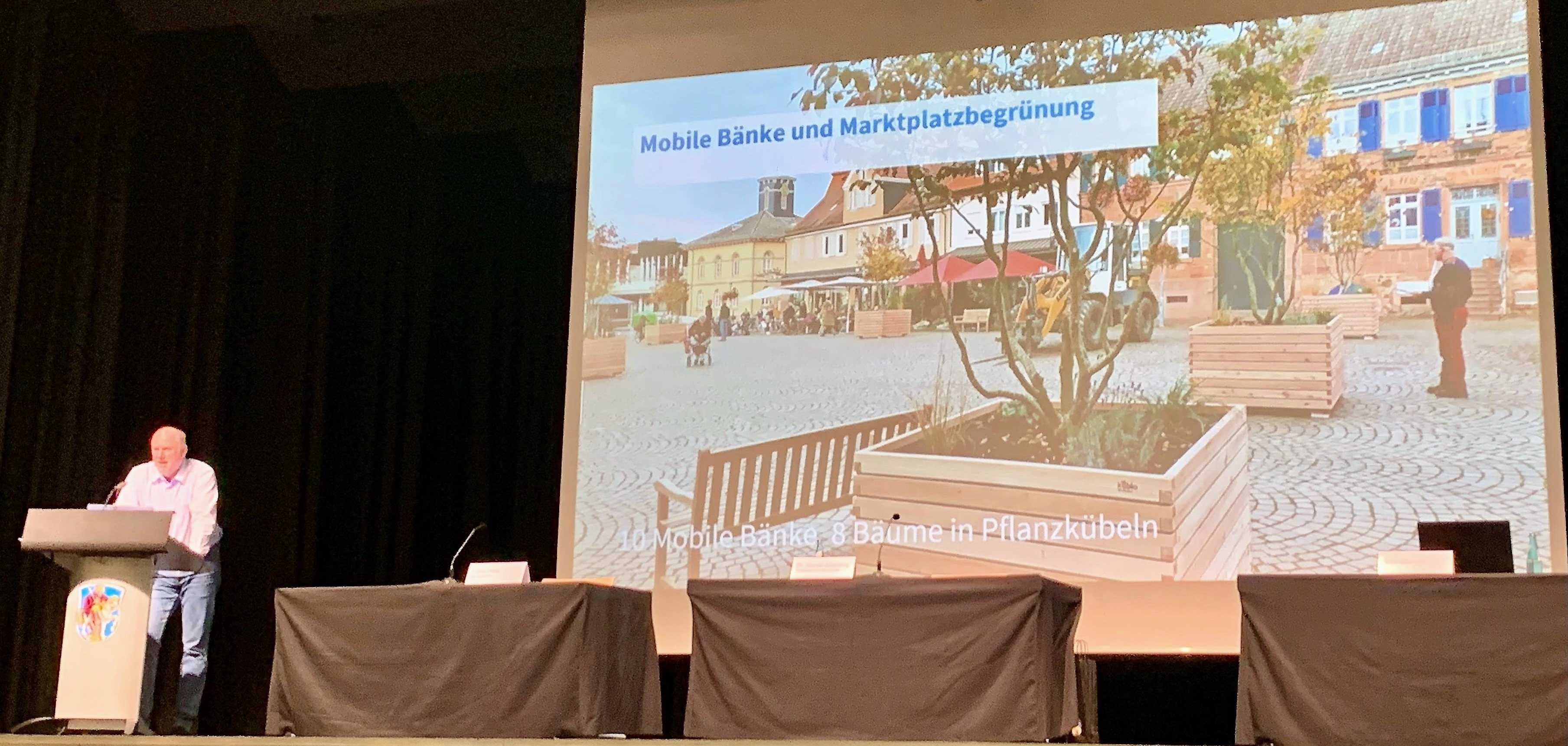 Präsentation bei der Bürgerversammlung