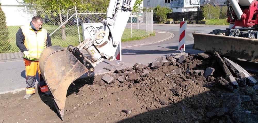 Bauarbeiten Industriegebiet