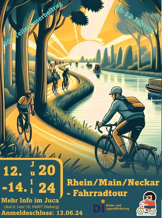 das Radtour-Plakat