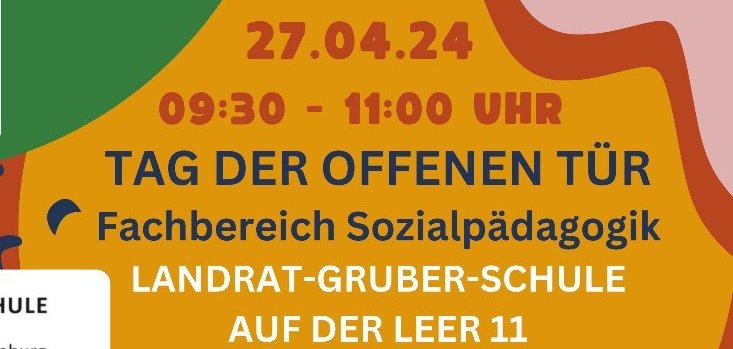 Plakat zum Tag der offenen Tür