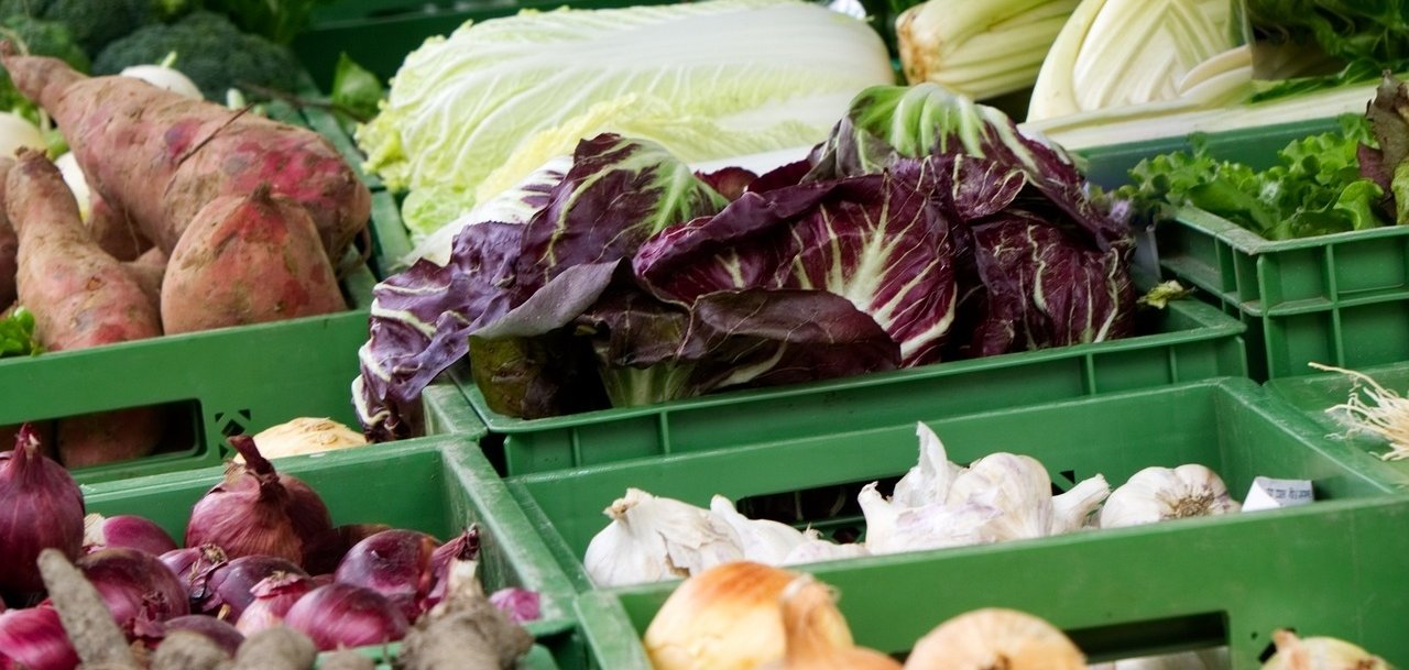 Gemüse auf dem Markt