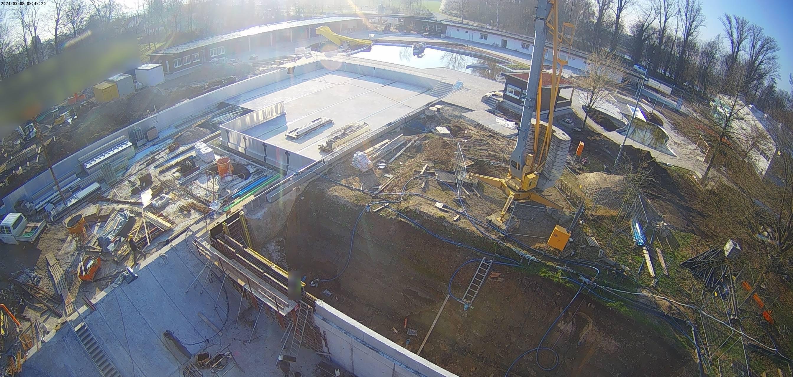 Foto von der Baukamera