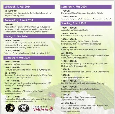 Maimarkt-Programm