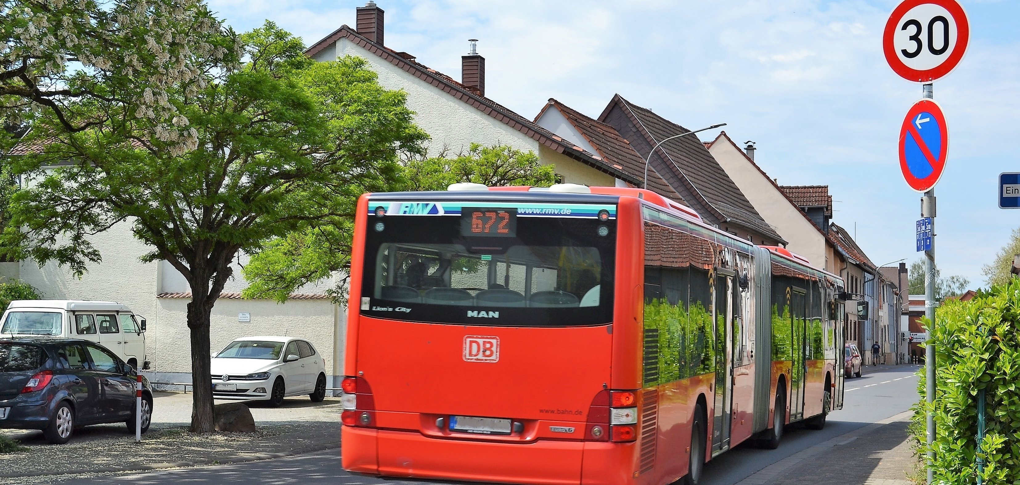 Ein Blick in die Straße im Minnefeld
