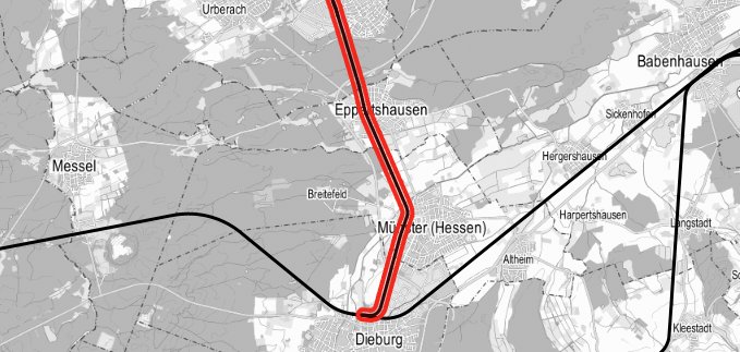 Die betroffene Strecke