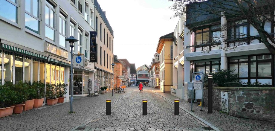 Poller in der Steinstraße