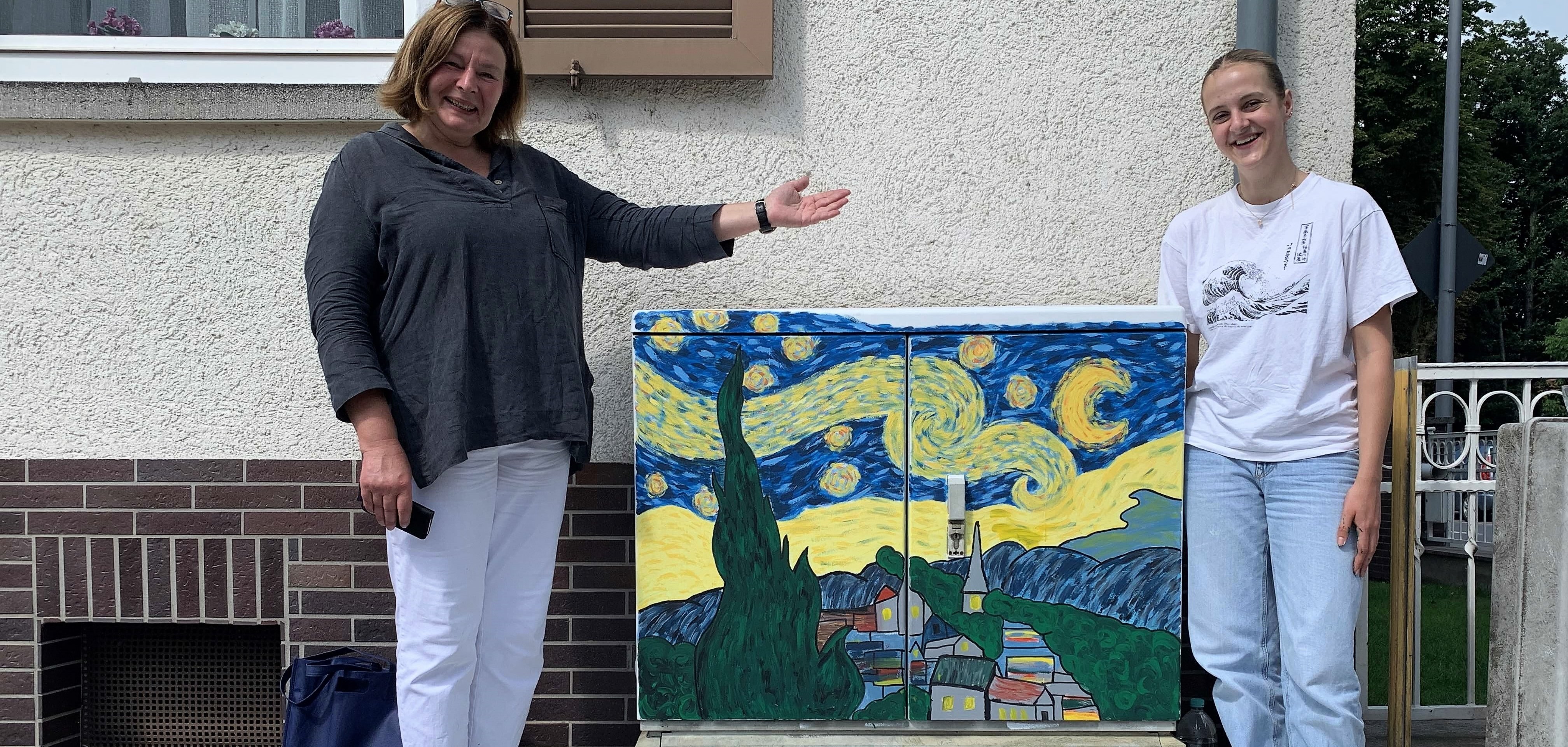 Stromkasten mit Sternen