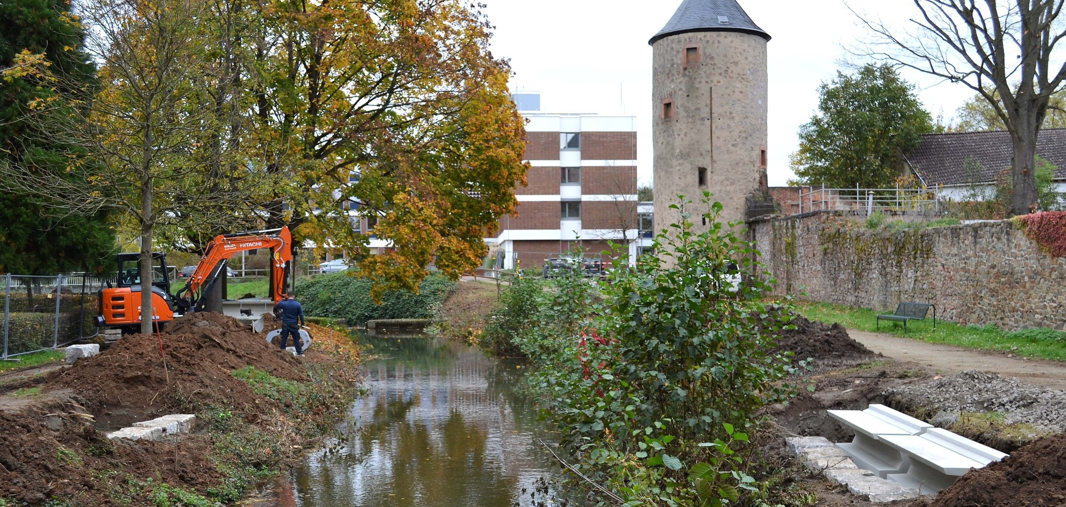 Blick von der Gersprenzbrücke