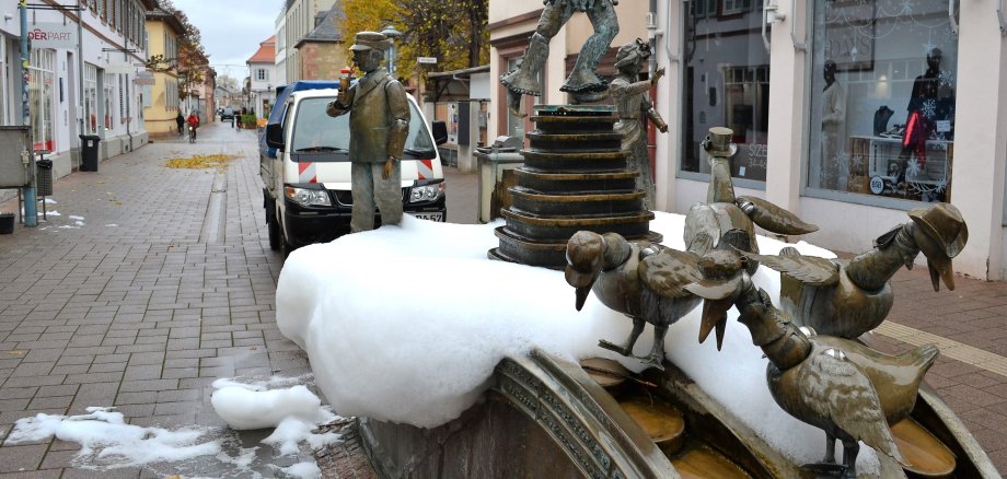 Schaum am Brunnen