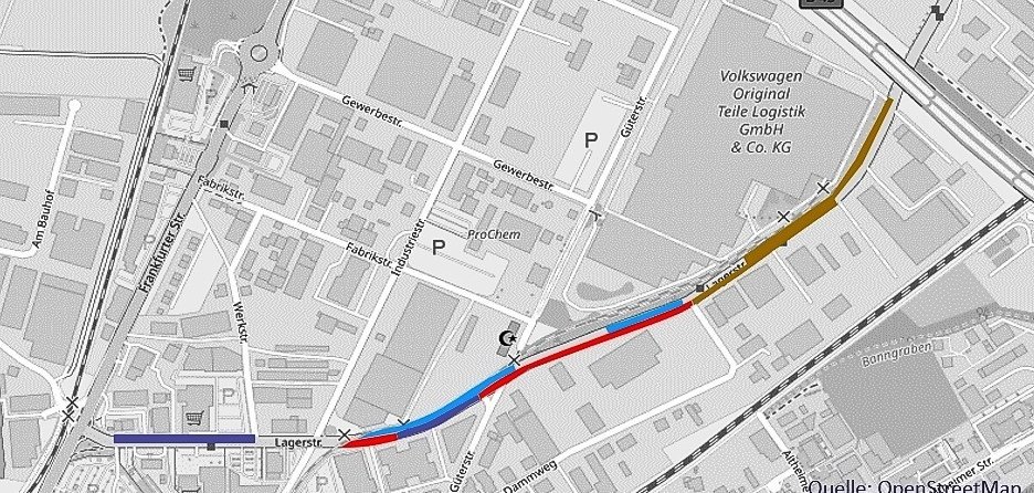 Bauplan Lagerstraße