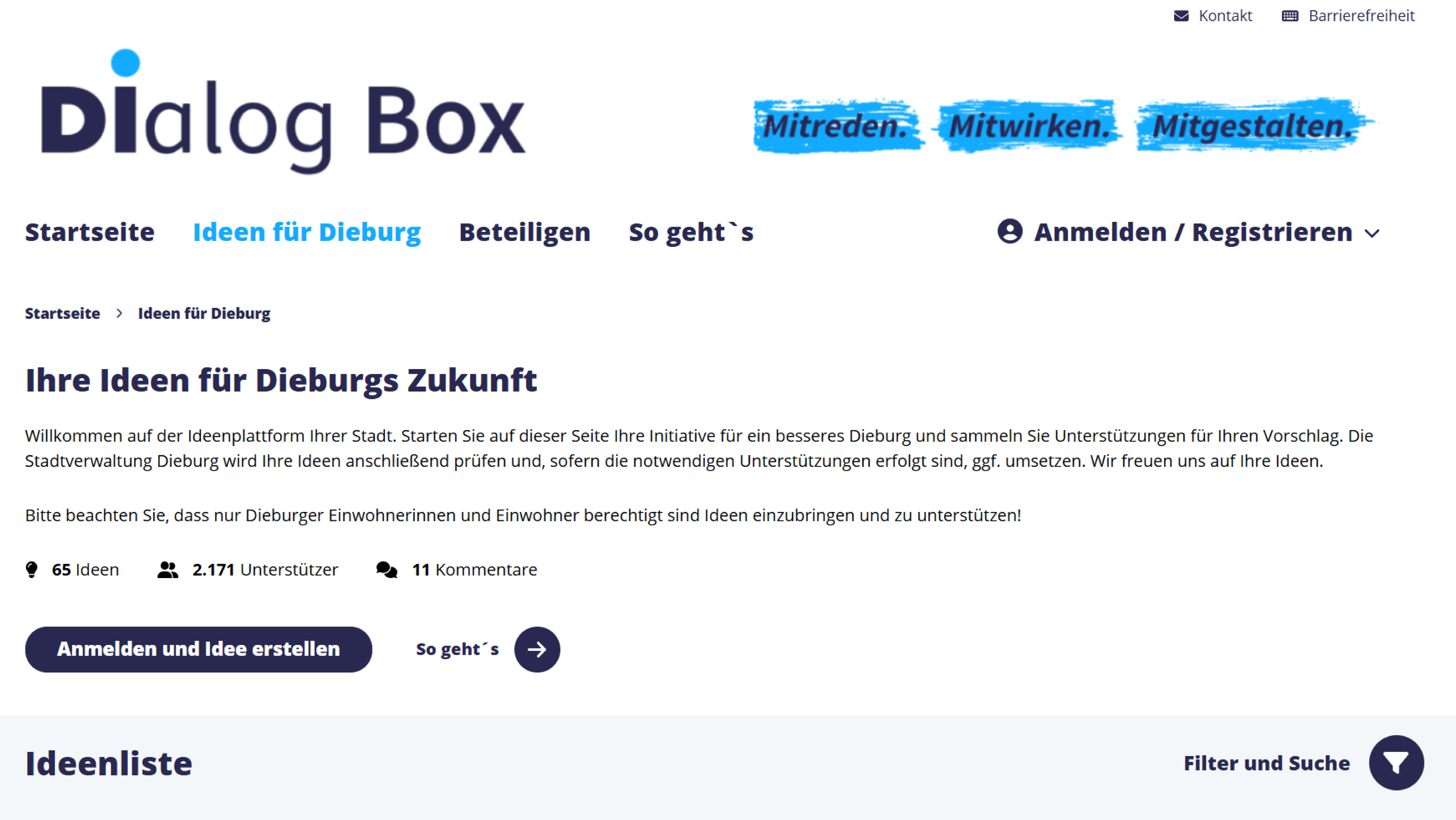 die Dialog-Box