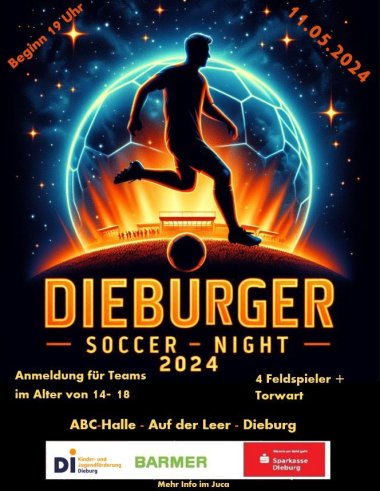 Plakat Dieburger Soccer Night 2024