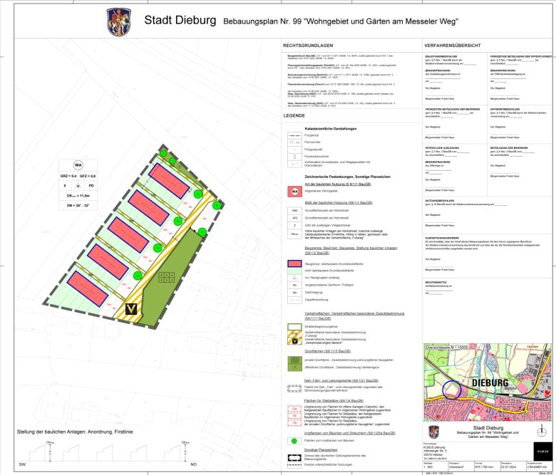 Bebauungsplan Messeler Weg